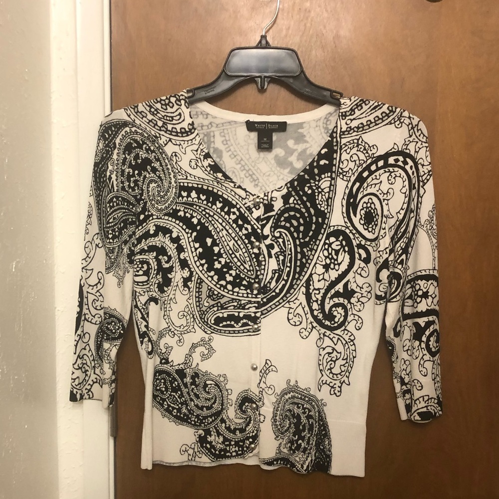 White House Black Market short sleeve sweater